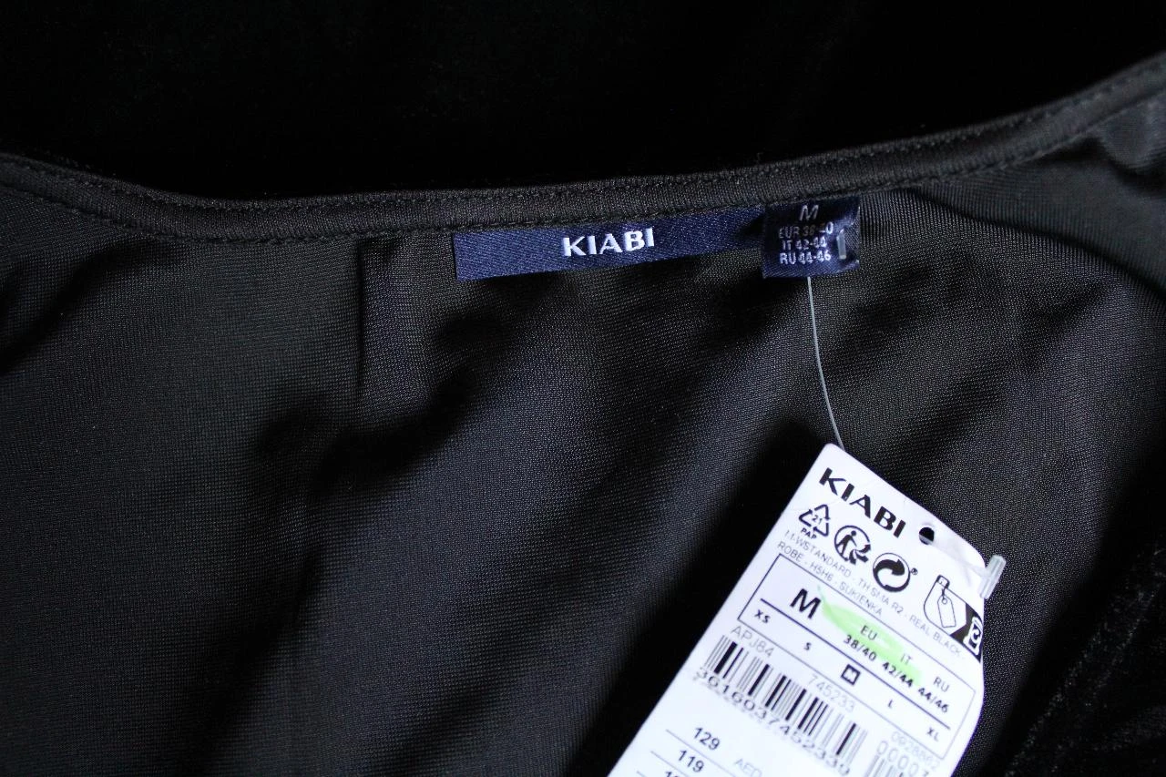 Vestido preto de veludo Kiabi – photo 5